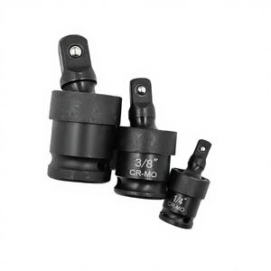 3ピースOPP 1/4 3/8 1/2 <span class=keywords><strong>DR</strong></span> 360度CRMOユニバーサルジョイント合金リングボルトハードウェアDIYハンドスクエアアダプターセット（ハードケース付き） - Product Image 4