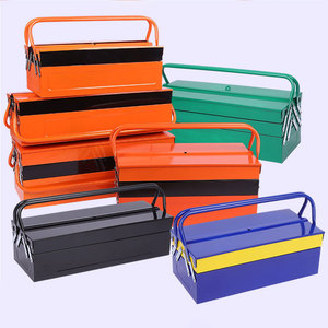 Caja de herramientas de Metal resistente al agua portátil de 3 capas, manijas a prueba de polvo, taller mecánico personalizable, almacenamiento de llave de garaje - Product Image 2