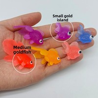 Nouveau modèle 022 de la marque ZS transfrontalière, petit poisson rouge artificiel, vente directe fabricant, jouet de pêche flottant en caoutchouc souple TPR pour jeunes