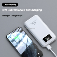 Nuevo PD Power Bank 10000mAh Tipo C Salida Cargador portátil de carga rápida Batería externa Powerbanks10000mah Salida USB dual
