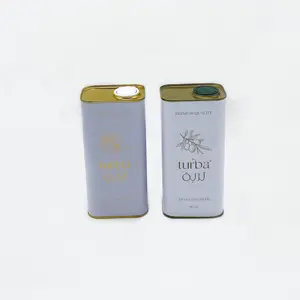 Vente d'usine personnalisée 16oz boîtes de conserve en métal d'huile d'olive carrée
