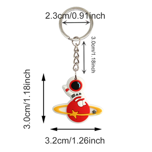 Không Gian Phi Hành Gia Lưu Niệm Bộ Sưu Tập 2D 3D Llaveros Personalizados Mềm Y Tá Phụ Kiện Móc Chìa Khóa Mặt Dây Chuyền Tùy Chỉnh <span class=keywords><strong>Keychain</strong></span> - Product Image 4