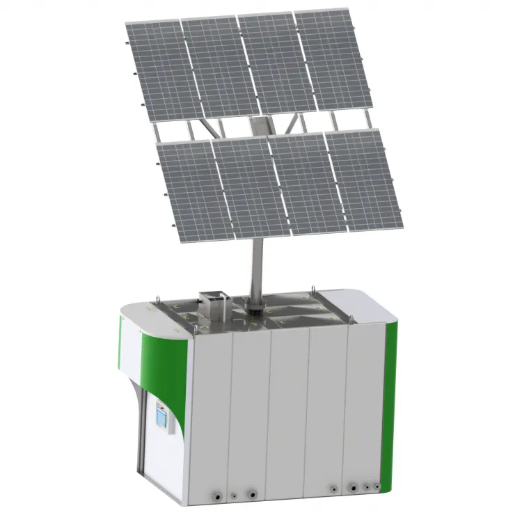 Environment Friendly solar panel 20 cubic meters per day small scale wastewater treatment plant