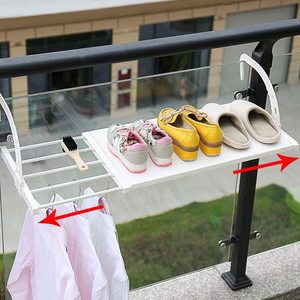 Estante colgante multifuncional para secado de ventanas, radiador plegable para el hogar, balcón, <span class=keywords><strong>Zapatero</strong></span> retráctil - Product Image 5