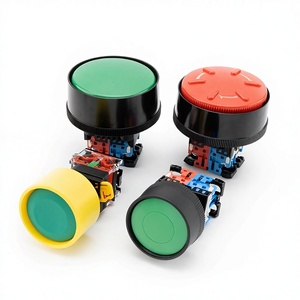 Bouton poussoir d'arrêt d'<span class=keywords><strong>urgence</strong></span> AR30V1E, démarrage à deux mains AR30B2R, trou <span class=keywords><strong>de</strong></span> montage 30 mm, interrupteur d'alimentation vert 3C non intelligent - Product Image 1