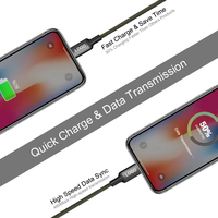 Vente en gros 2 en 1 câble de charge rapide en nylon tresse cordons d'alimentation chargeur de téléphone multiple port USB type-c pour ordinateur portable batterie externe