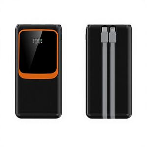 Banco de Energía Portátil de 20000mAh con Cables Integrados, Pantalla LED, Carga Rápida, Entrada y Salida Tipo-C, Enchufe Universal - Product Image 3