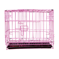 Niche pliable pour chien, grand produit pour animaux de compagnie, en fil métallique, à chiot, avec plateau en plastique ABS, livraison gratuite