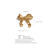 JINYOU 4223 2025 acier inoxydable métal noeud noeud broches 18K PVD plaqué pour femmes imperméable vêtements accessoires cadeau de noël