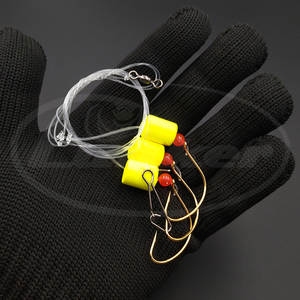 Lunker Sabiki جهاز صيد الأمواج عالي الكربون الصلب دائرة الشائكة هوك رغوة تطفو حبة قفل المفاجئة قطب المياه المالحة البحرية - Product Image 2