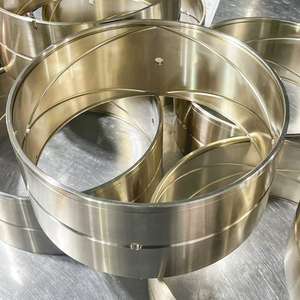 บูชแขนหน้าแปลนทองเหลืองหล่อทองแดงผสมโลหะ CNC กำลังรับน้ำหนักได้สูง - Product Image 5