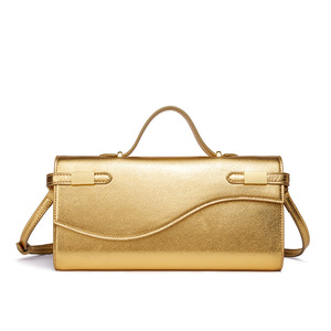 Nouvelle <span class=keywords><strong>Pochette</strong></span> Longue Imprimé Palmiers Tendance, Mini Sac à Main Couleur Unie Première Génération, Sac de Soirée pour Femme - Product Image 4