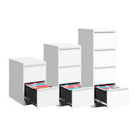 Archivador Vertical de Acero Moderno para Oficina en Casa o Uso Comercial, con 2/3/4 Cajones, Duradero, para Archivos Médicos, para Sala de Estar