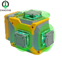Niveau laser vert industriel professionnel 3D 12 lignes 360° à auto-nivellement, outil de mesure