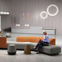 Juego de Sofás Modulares de Tela Modernos y Lujosos para Oficina, Hospital, Sala de Estar, Áreas de Espera, Muebles Seccionales Personalizables