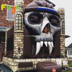 Maison de rebond hantée Offres Spéciales Halloween avec <span class=keywords><strong>toboggan</strong></span> à double face Vente directe d'usine gonflable - Product Image 6