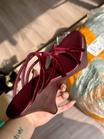 Sandales à plateforme pour femmes, style rétro français, avec lanières, bout rond, sabots en bois vintage, sandales à talons hauts, fabrication sur mesure de luxe
