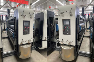 Machine de fabrication de boîtes en <span class=keywords><strong>carton</strong></span> ondulé entièrement automatique, flexo 4 couleurs, impression, rainurage, découpe - Product Image 3