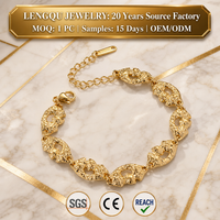 Bracelet à breloques en acier inoxydable plaqué or 18 carats, motif cœur martelé irrégulier, classique, inaltérable, tendance actuelle pour elle, directement de l'usine