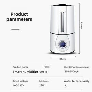 <b>Humidifier</b> Remote Control Intelligent Constant Humidity 3L AC-powered Home Office Moisturizing Desktop Mini - Product Image 2