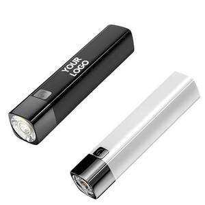Cargador Portátil 2 en 1 Recargable por USB de 1200mAh, de Buena Calidad, para Exteriores, con Linterna, Producto Promocional, Venta al Por Mayor - Product Image 1