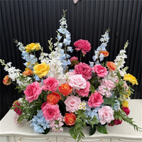 C-698 Hochwertige 40cm Maßgefertigte Langlebige Künstliche Seidenblumenkugeln Gartenstil Hochzeitstisch-Mittelstück