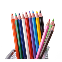 LEADUR Ensemble de 24 crayons à l'huile avec mine de 4,0 mm pour projets artistiques scolaires
