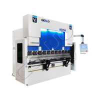 Presse plieuse électro-hydraulique CNC Genuo avec contrôleur Delem DA53T, équipement de pliage de tôles à couronnage automatique, sans intermédiaire