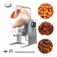 Nueva Máquina Automática Profesional para Recubrir Almendras y Cacahuetes con Acero Inoxidable 304 y Bajo Nivel de Ruido