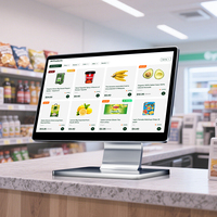 Terminal Punto de Venta de 15.6 Pulgadas, Ultra Delgado, Sin Ventilador, Ahorra Costos de Promoción, Más Competitivo, Android POS, Directo de Fábrica
