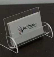Support de cartes de visite en acrylique personnalisé pour bureau, service de découpe, design transparent, ignifuge, étanche, durable