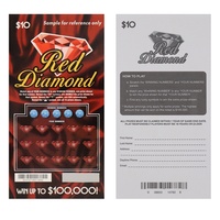 Fabricant OEM professionnel de billets de loterie personnalisés en flexographie avec impression de haute qualité et fonctions de jeu à gratter