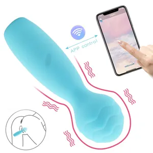 Ứng Dụng Kiểm Soát AV Phụ Nữ Hậu Môn Kích Thích Vibrator Wand Đầy Đủ Cơ Thể Ma Thuật AV Wand Massager