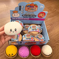 Juguete de simulación para aliviar el estrés, Char Siu Bun, juguete blando para apretar con la mano, modelo de comida, malta de rebote lento