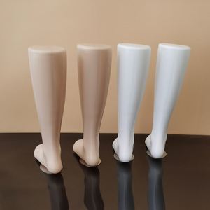 35 Cm Plastique Simple <span class=keywords><strong>Femme</strong></span> <span class=keywords><strong>Femme</strong></span> <span class=keywords><strong>Pied</strong></span> Modèle Montre et Chaussette Tube Haut Semelle Plate Chaussure <span class=keywords><strong>Mannequin</strong></span> Blanc/Couleur Peau - Product Image 2