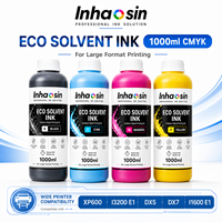 Encre éco-solvant 1L CMYK pour Epson I3200 XP600 DX5 DX7 pour l'impression d'étiquettes et d'autocollants en petites séries