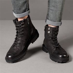 High Quality Men's Retro <b>Ankle</b> Boots Summer Autumn Winter Waterproof Genuine Leather Lined Warm Snow Outdoor Trendy Non Slip - Product Image 5