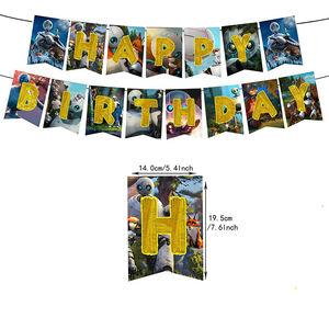 Fournitures de fête d'<span class=keywords><strong>anniversaire</strong></span> The Wild <span class=keywords><strong>Robot</strong></span>, décoration, ballons <span class=keywords><strong>robot</strong></span>, toile de fond, décoration de gâteau, bannière, cadeaux pour enfants, bébés - Product Image 2