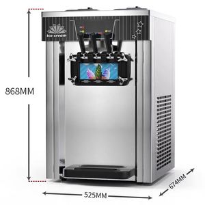 Nhà máy nóng bán 3 hương vị Máy làm kem Thương mại chất lượng cao mềm Máy làm kem Máy làm kem - Product Image 6