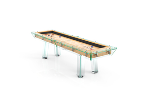 Tùy chỉnh 9ft rắn gỗ <span class=keywords><strong>shuffleboard</strong></span> bảng với tinh thể Tempered Glass Surround tùy chỉnh kích thước khác cho thể thao trong nhà - Product Image 2