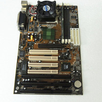Carte mère de bureau P6BX-370E ISA 3/PCI 4 ATX, nouveau port VGA/LAN monocanal, compatible Win98/Win95/Dos6.22