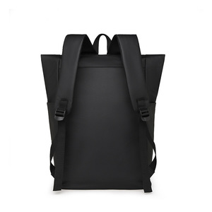 Custom Cross-border European and American Source <b>Black</b> Roll-up Bag Urban Simple Business Roll Cover Film <b>Backpack</b> Men's Bag - Product Image 3
