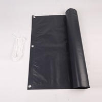 Mampara de Privacidad para Balcón de PVC Resistente a la Intemperie de 90 x 600 cm, Decoración para Barandilla de Balcón