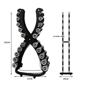 Fitness <b>Weight</b> Lifting Arms Unisex Head Dumbbells 10kg Chromed Stainless Steel Set <b>Stand</b> Dumbbell Rack Custom Logo Available - Product Image 1