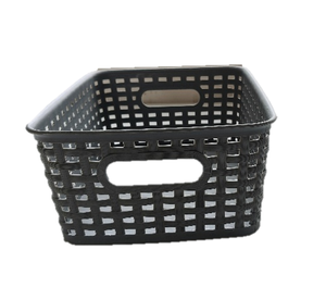 Panier en plastique moulé par injection OEM, carré, rectangulaire, durable, en PP, panier de rangement creux pour chambre, maison, bureau, bureau <span class=keywords><strong>à</strong></span> domicile - Product Image 4