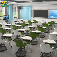Chaise d'écriture rotative à 360 degrés, pour étudiants, chaise de formation, meuble scolaire moderne, de salle de classe
