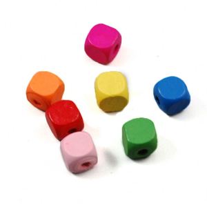Venta al por mayor 12mm 100 Uds cuentas de cubo de <span class=keywords><strong>colores</strong></span> mezclados teñido colorido bolso de <span class=keywords><strong>madera</strong></span> Opp pendientes de <span class=keywords><strong>madera</strong></span> 20 bolsas <span class=keywords><strong>bolas</strong></span> de joyería de <span class=keywords><strong>madera</strong></span> 15mm <span class=keywords><strong>Colores</strong></span> - Product Image 3