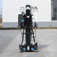 Mât télescopique portable pour l'entretien de câbles en altitude, élévation et abaissement, mât télescopique électrique pour travaux en hauteur