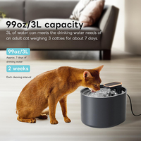 Fontaine à eau pour chat automatique intelligente de 3L, rechargeable, écologique, de haute qualité, vente en gros d'usine