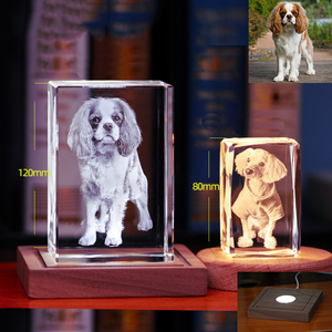 Honor of Crystal 3D Laser Engraving <strong>Love</strong> Crystal Photo Frame Cube Save Photos Permanently Blank Crystal Cubes for Engraving - Product Image 1